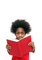 Imagem menina com livro na mão